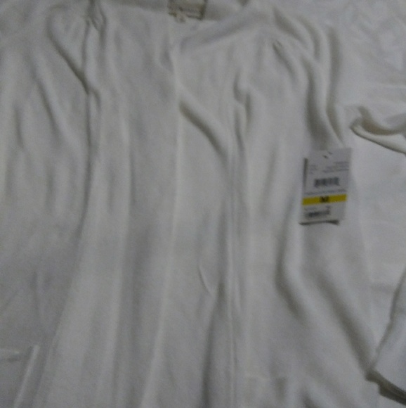 winter white open front sweater - Picture 2 of 4